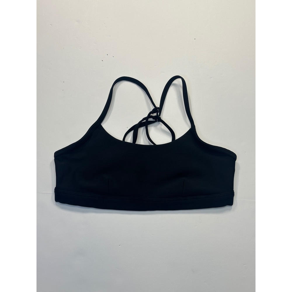 Alo Yoga Airlift Intrigue Sports Bra Black Adjustable Straps Size M W5725R